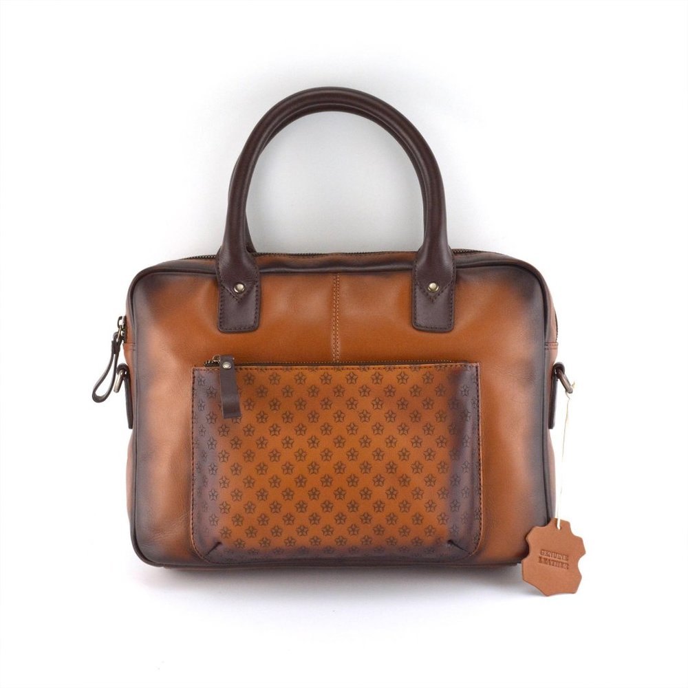 designer premium leather laptop bag